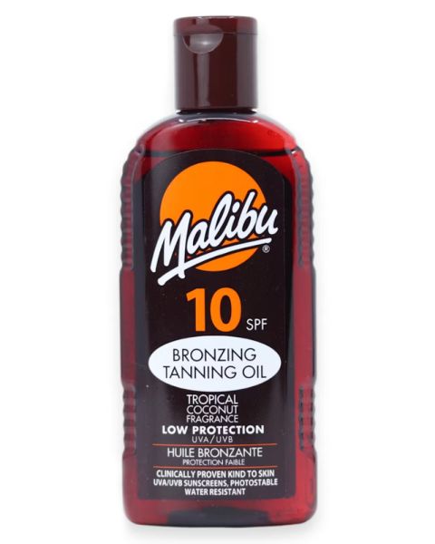 Malibu Bronzing Tanning Oil SPF 10 Tropical Coconut