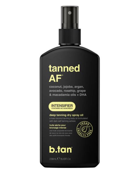b.tan Tanned AF Intensifier Deep Tanning Dry Spray Oil b.tan Tanned AF Intensifier Deep Tanning Dry Spray Oil