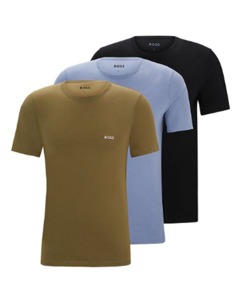 Hugo Boss 3-Pack Crew Neck T-Shirt Cotton Str. L