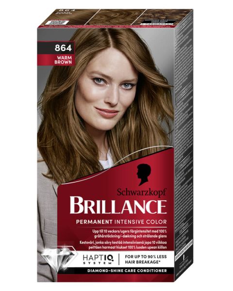 Schwarzkopf Brillance 864 Warm Brown Schwarzkopf Brillance 864 Warm Brown