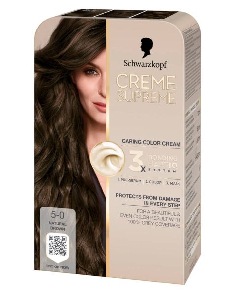 Schwarzkopf Creme Supreme 5-0 Natural Brown