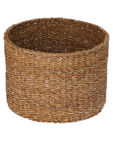 H&S Collections Round Seagrass Basket 35x25