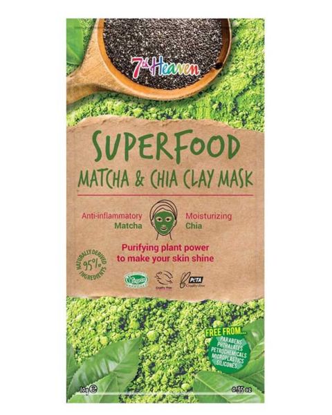 7th Heaven Superfood Matcha & Chia Clay Mask 7th Heaven Superfood Matcha & Chia Clay Mask