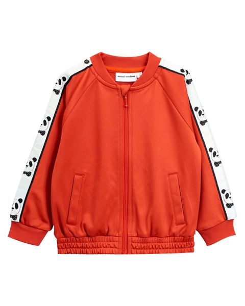 Red track jacket best sale